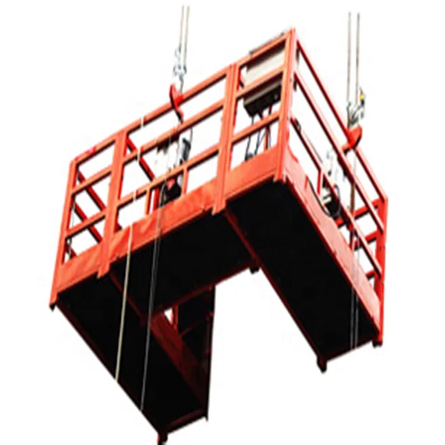 corner suspended platform/aerial working cradle/swing stage for window cleaning