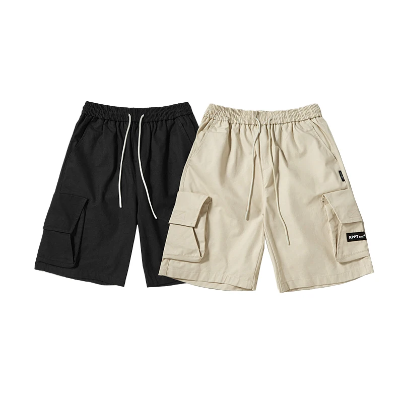 summer  New Mens Shorts Long Drawstring Fashion Sports Streetwear Shorts