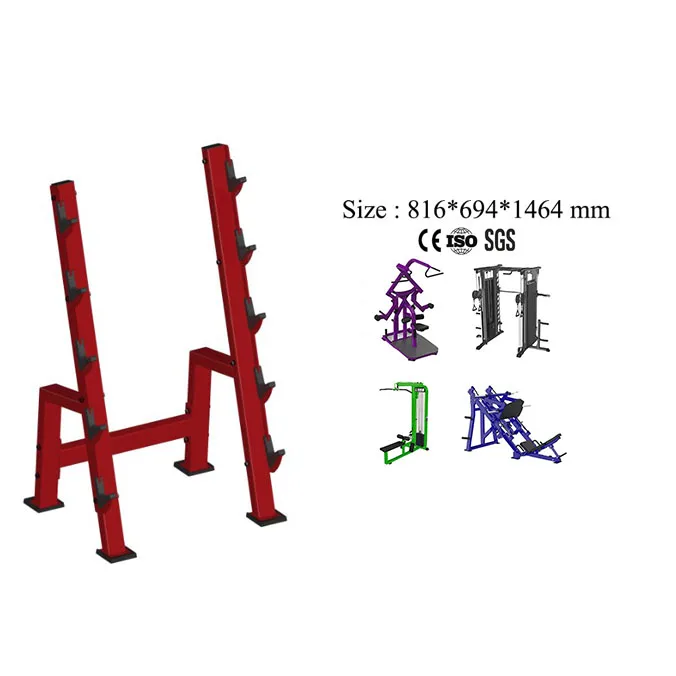 Multi-Function Gym Equipment Barbell Rack Steel and Metal Squat Rack for Fitness Bodybuilding Chest Training