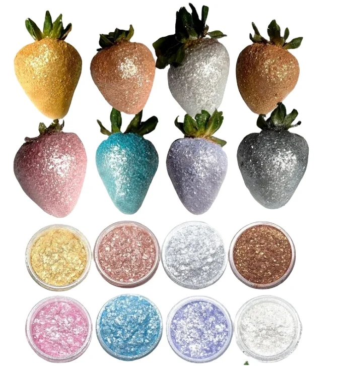 Edible Glitter Powder Food Grade Pearl Pigment Powder Bulk Edible Luster Dust for Cake