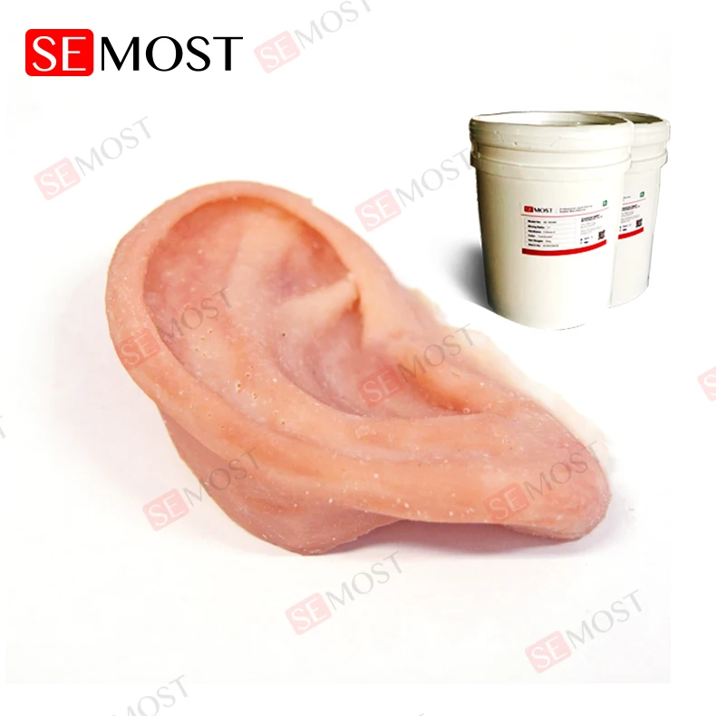 Price of medical grade silicone rubber  for body parts making  prosthetic/ear/mask making raw silicone material