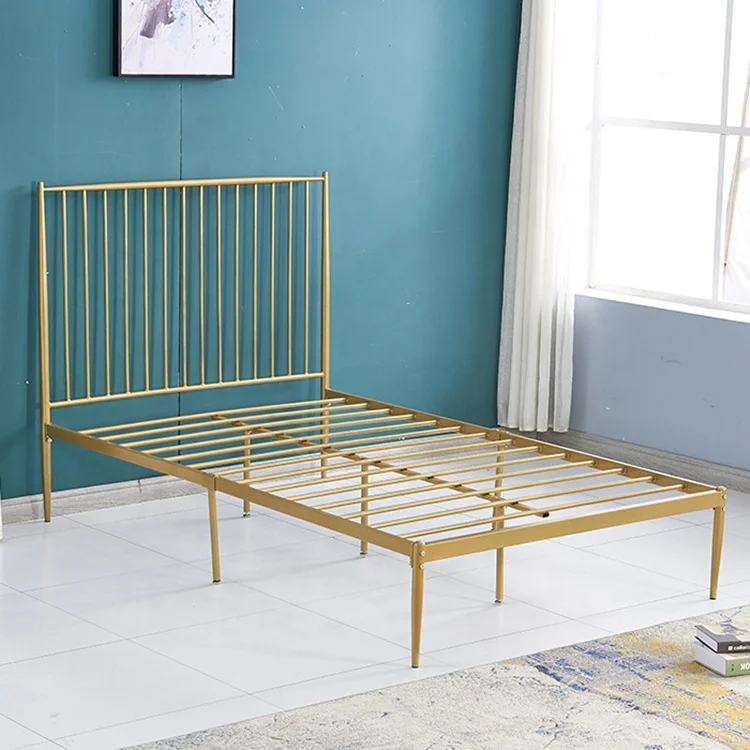 Fashion industrial antique luxury Modern Metal Bedroom furniture Sets Metal Iron single double king beds frame