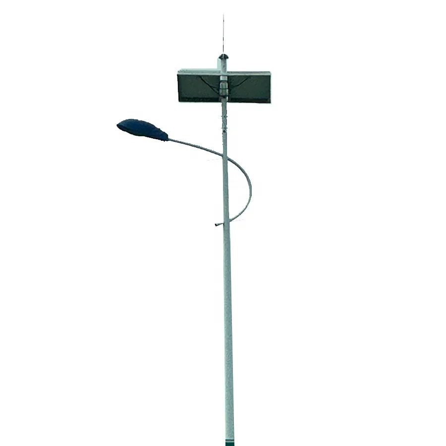 Outdoor Galvanized Street Light Pole 3M 6M 7M 8M 9M 10M 12M Led Landscape Lamp Steel Solar Light Pole