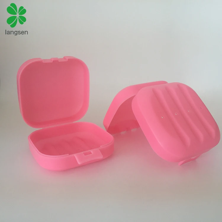 Travel usage plastic PP soap box, soap dish holder, soap packaging container printing logo private label