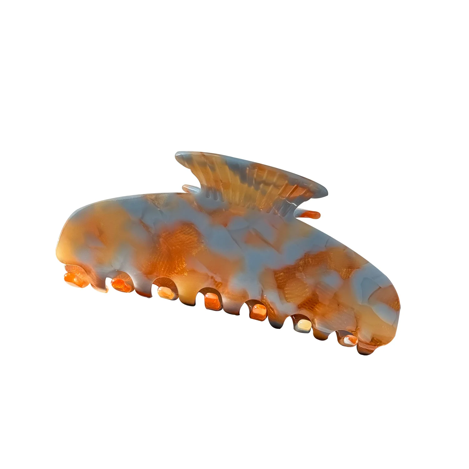 Korean large-sized acetic acid board grab clip, versatile hairstyle shark clip, high-end feeling Hindbrain spoon accessory