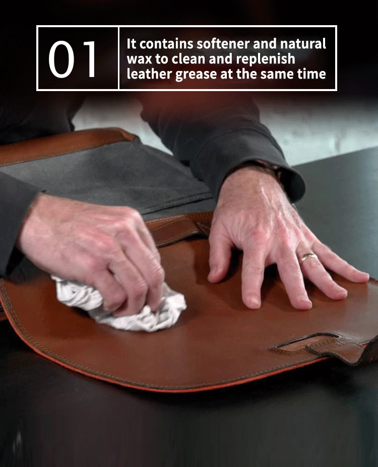 LEATHER LOTION natural waxanimal fats, this 2-in-1 cleaner and softener replenishes grease for all types of smooth leather care