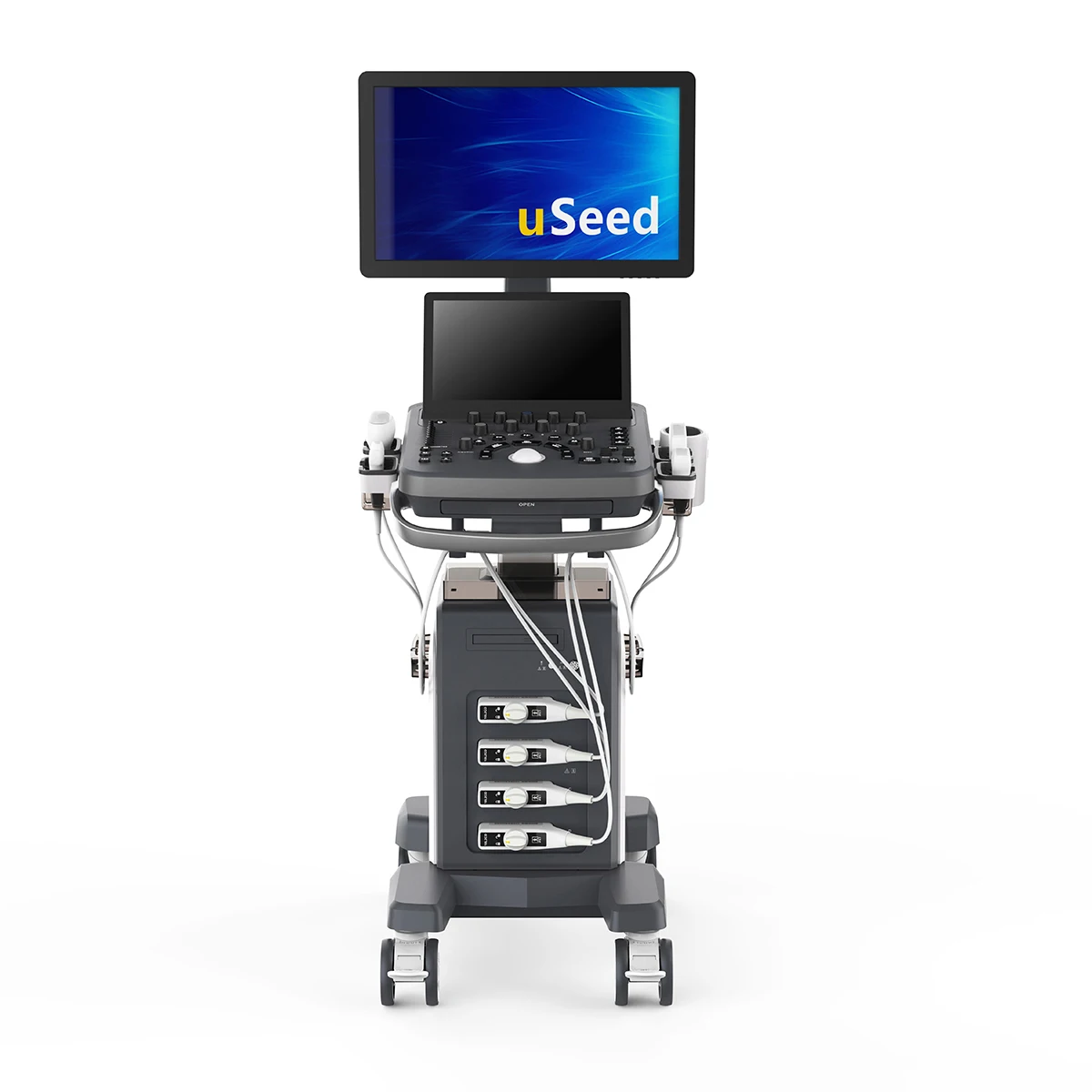 21.5-Inch Trolley Type Full Digital LCD Color Doppler Ultrasound Machine with 13.3 Inch Touch Screen Medical Instruments