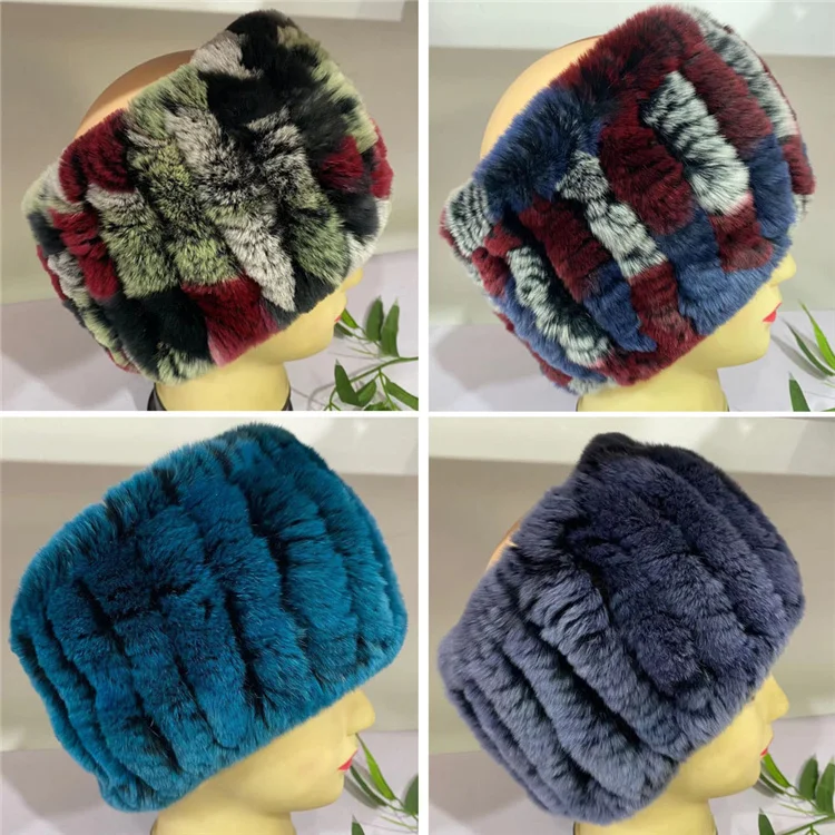 Top Quality Ladies Fashion Winter Thermal Rex Rabbit Fur Neck Scarfs For Women