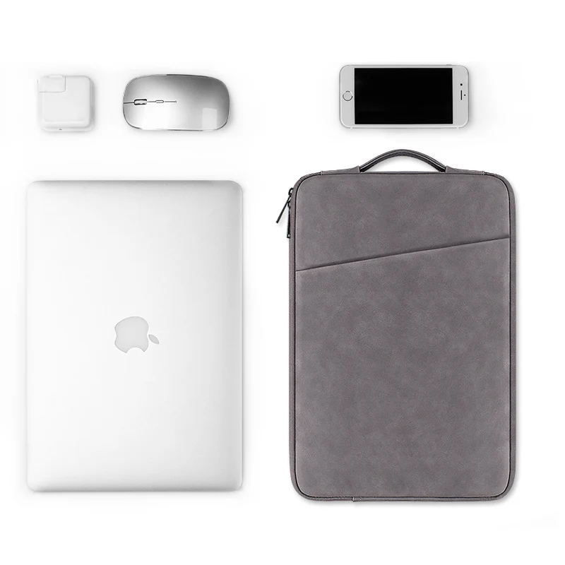 Notebook Protective Cover Case Briefcase Pu Leather Laptop Shoulder Computer Bag Laptop Handbag Laptop Sleeve With Handle