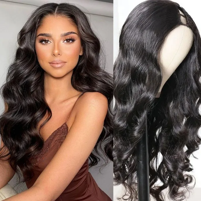Wholesale Upart Human Hair Wigs,100 Human Hair Wig Raw Burmese Curly Hair Wigs,180% Density U Part Wigs For Black Women