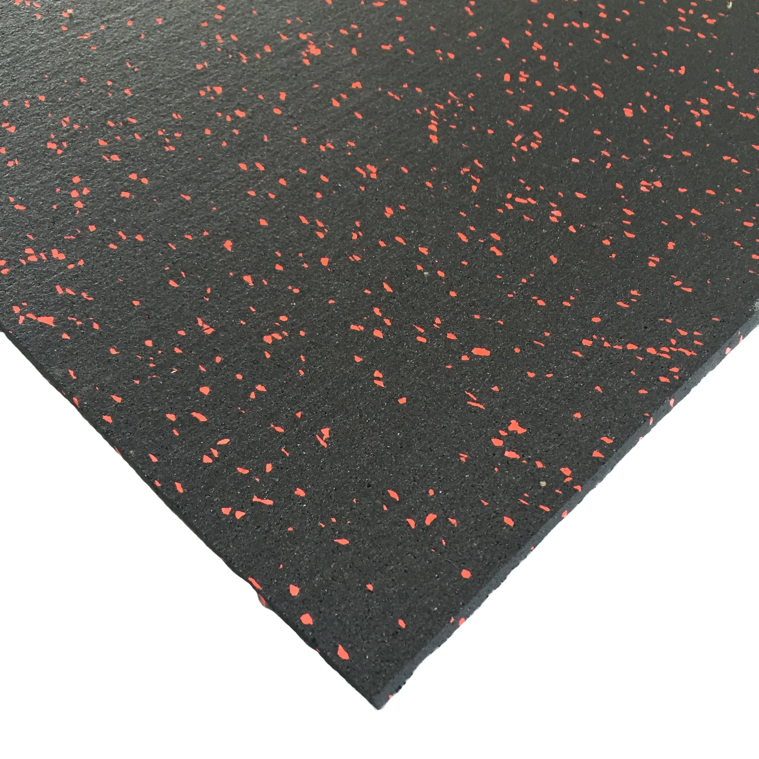 Gym Rubber Flooring Mats Rubber Tiles For Fitness heavy duty 1m x 1m black rubber gym floor mats