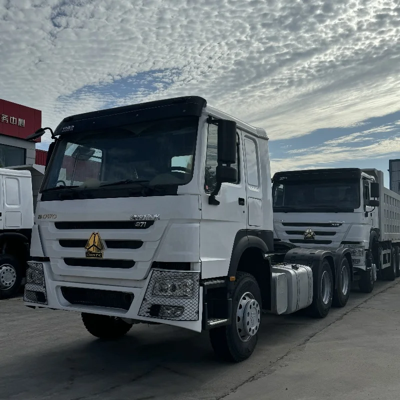 Used China National Heavy Duty Truck 6X4 tractor exported to Africa semi-trailer trailer with 371-375 hp