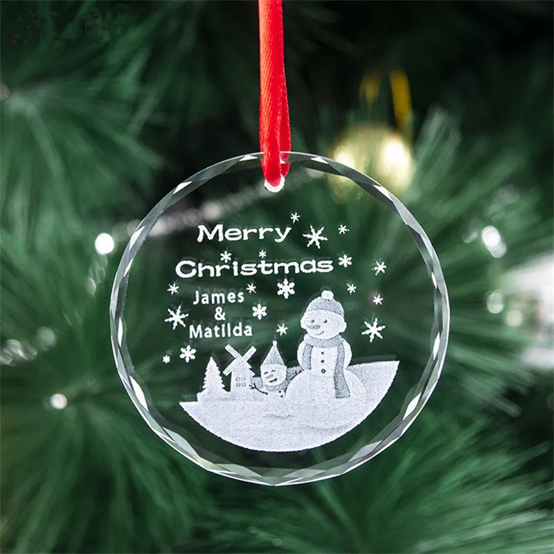 Etsy Hot First Communion Souvenirs Blank Decorative Hanging Crystal Christmas Tree Pendant Ornaments for Crystal Decoration