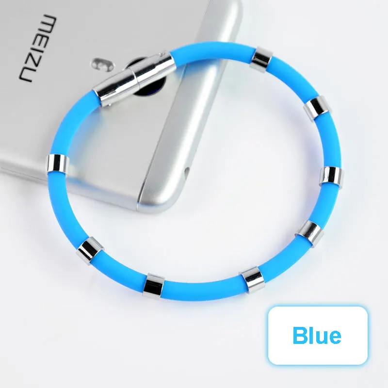 Custom promotional silicon rubber bracelet magnetic negative ion balance silicone wristband