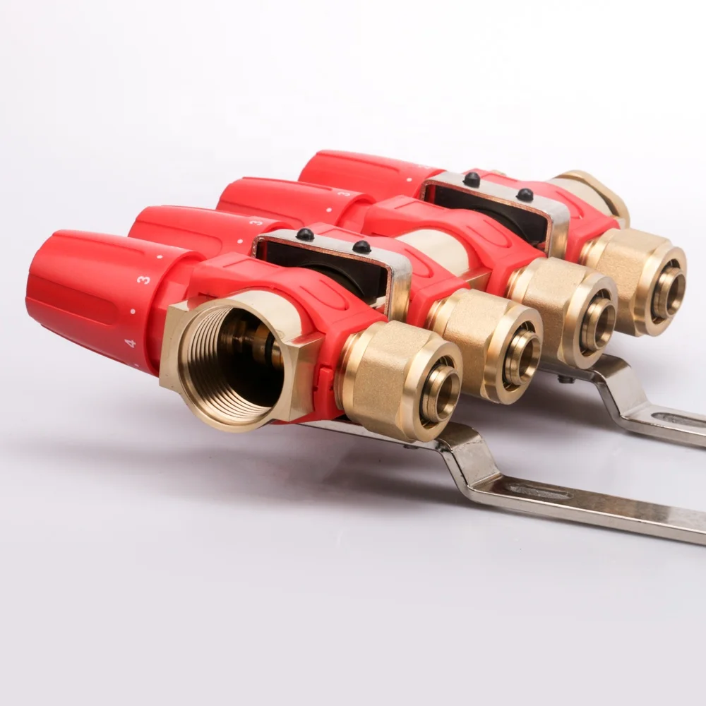 Brass Floor Radiant Heating Copper Pex Pipe Manifold