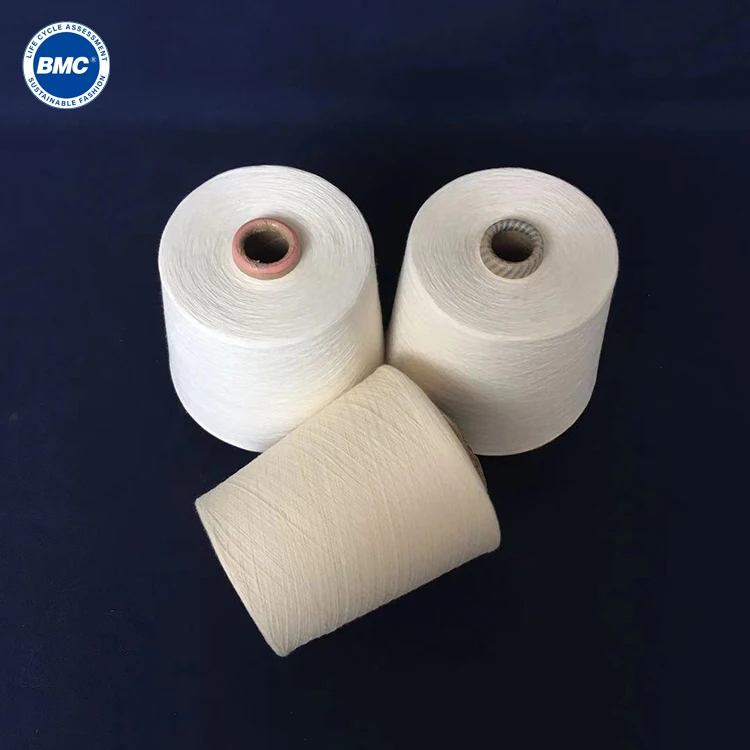 100% Biodegradable Polylactic Acid Raw White 32S PLA Spun Yarn for Knitting
