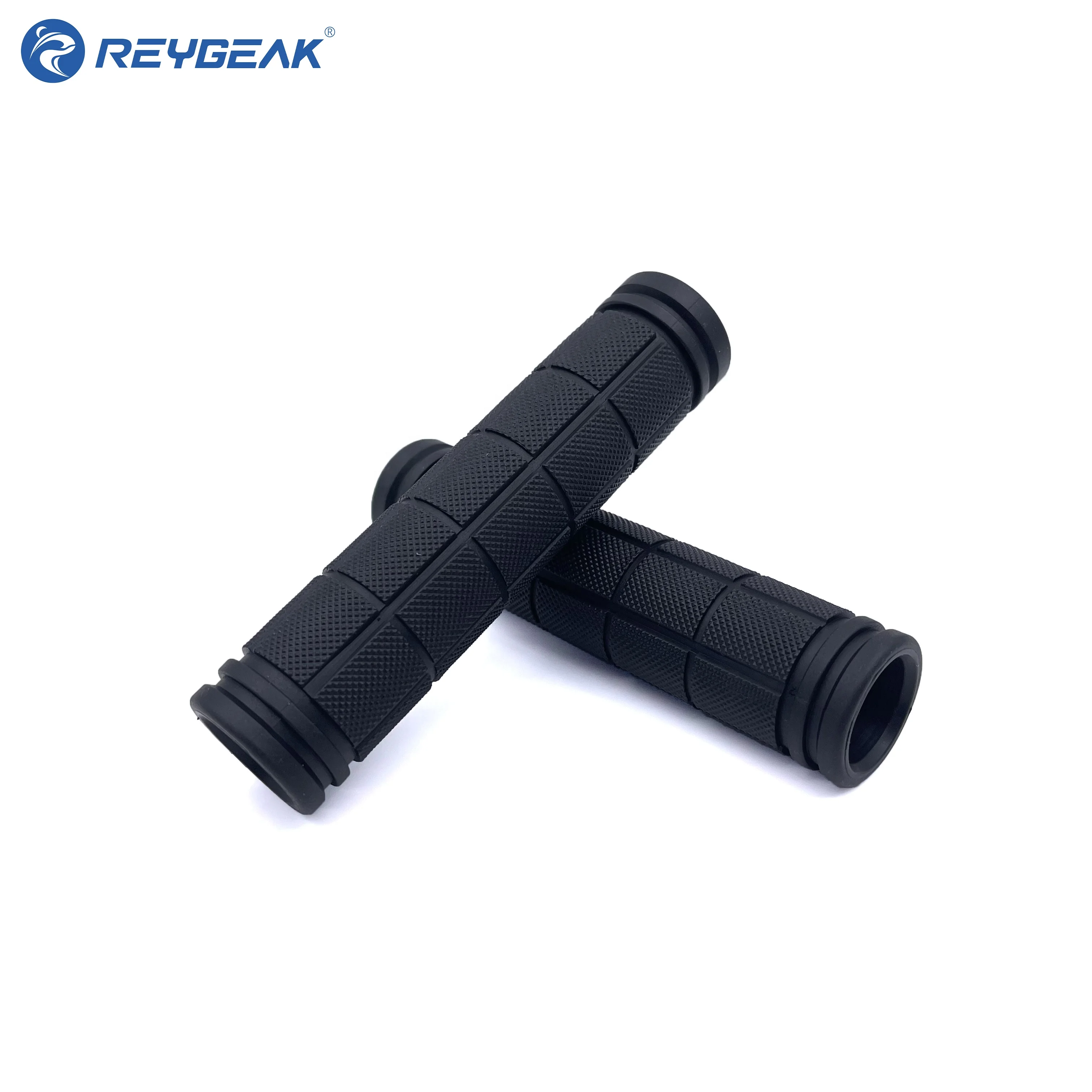 REYGEAK Rubber Bike Handlebar Grips Cover Mountain Bicycle Handles Anti Skid Cycling Bar Grips Fixed