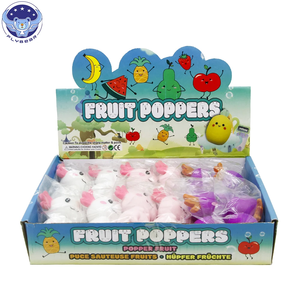 Axolotl TPR Stress Relief Stress Mochi Soft Squishy Four ColorFunny Kawaii Axolotl Squishy Toy Squeeze Fidget Toys for Kids