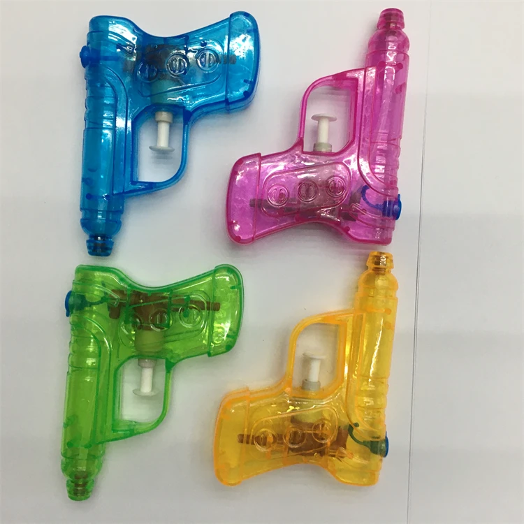 plastic water gun children play summer transparent small promotional gift transparent crystal spray boy girls hand held pistol