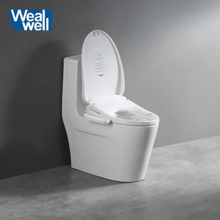 Automatic Intelligent Warm Seat Bidet Smart Toilet Seats Covers Smart Wash Open Front Round Watermark certified