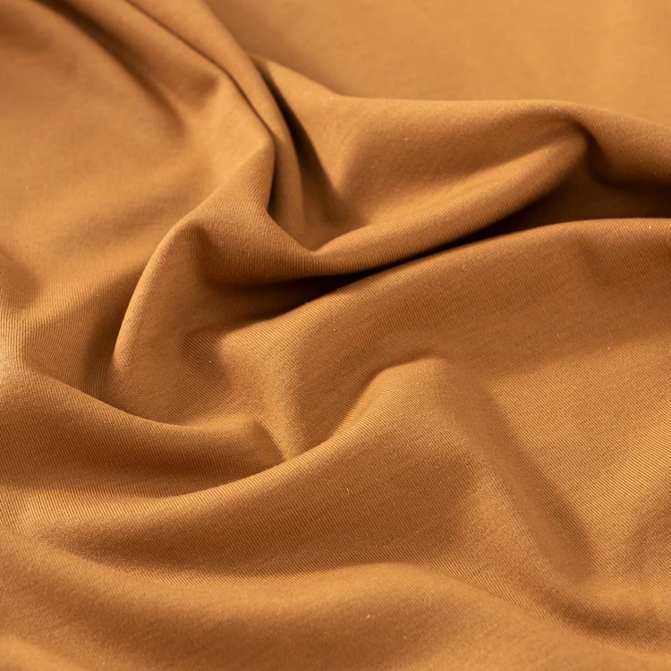 textile fabric wholesale 47.5% Cotton 47.5% Recycled Cellulose Fiber 5% Spandex mixed elastic rayon cotton fabric