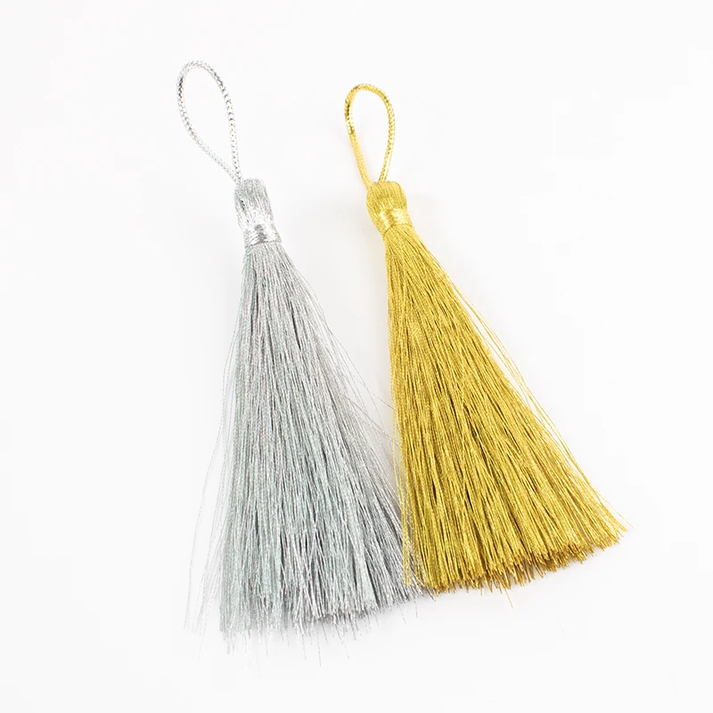 13cm Gold and Silver  tassels DIY  decoration Popular Custom Charm decorated for bags