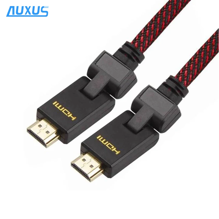 180 градусов hdmi вращающийся кабель с нейлоновой сеткой