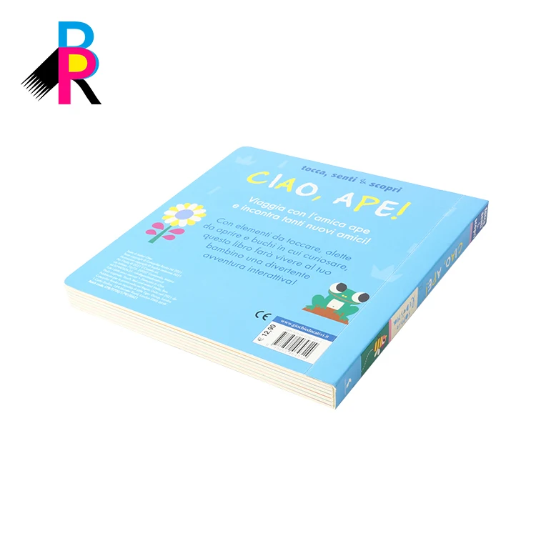 Free Sample Recycled Paper Customized Coloring Baby Book Children Board Book Printers