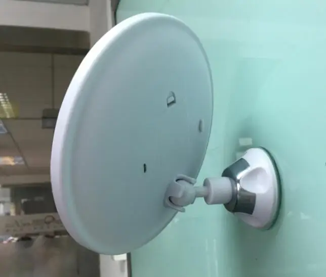 360 degree rotation battery lighted magnifying suction cup led shaving mirror for men