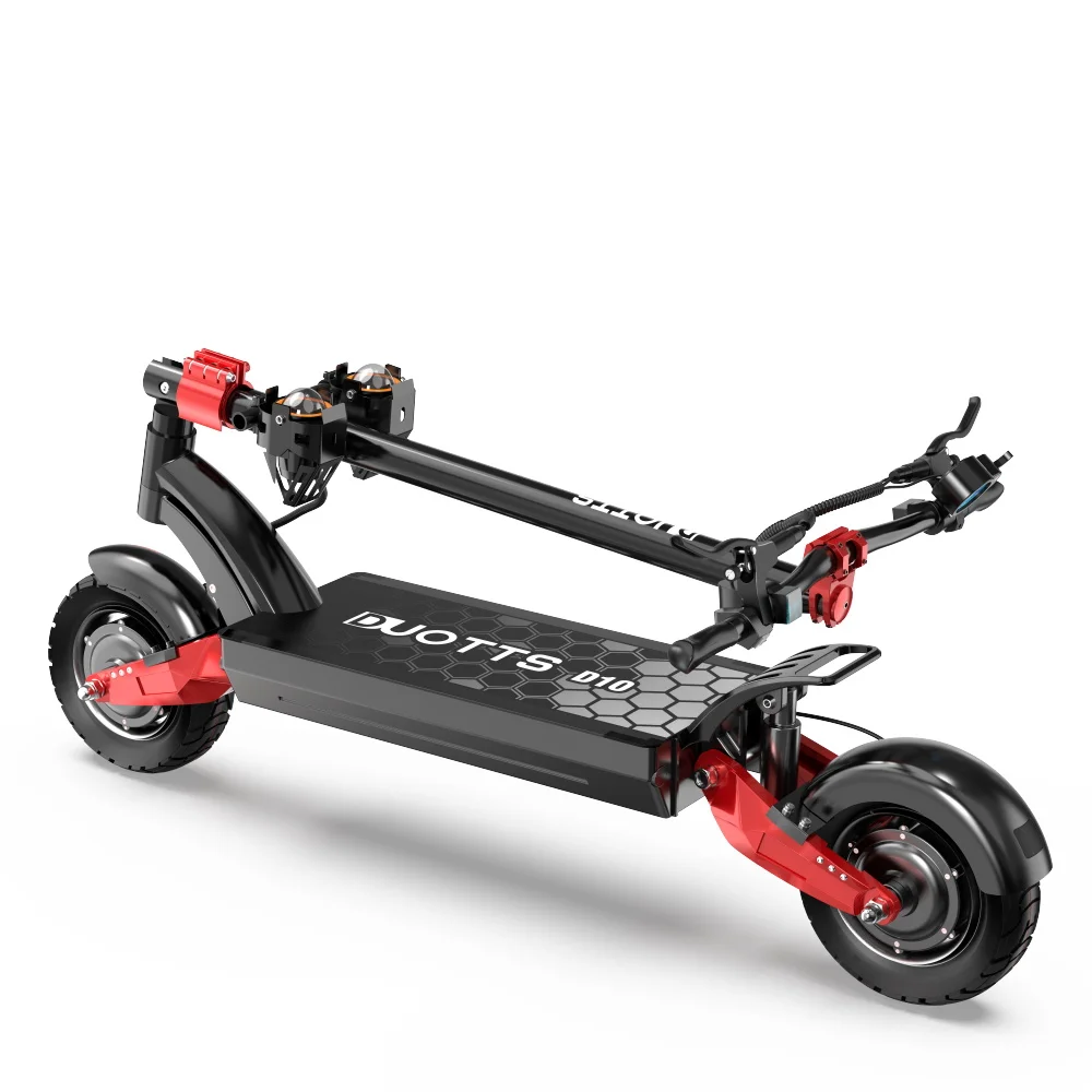 EU Warehouse DUOTTS D10 Electric Scooter with Seat Zero 10x 23.4AH 20.8AH Dual Motor electric scooter 10 inch road tires