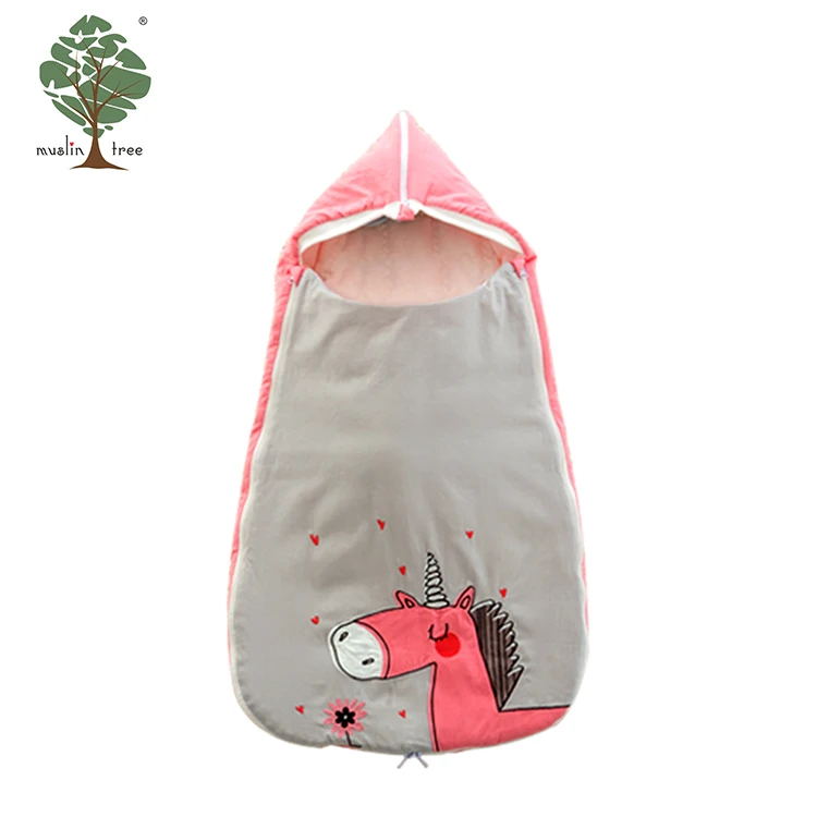 Muslin Tree Sleeveless 100% Cotton Custom Muslin Sleeping Bag for Children