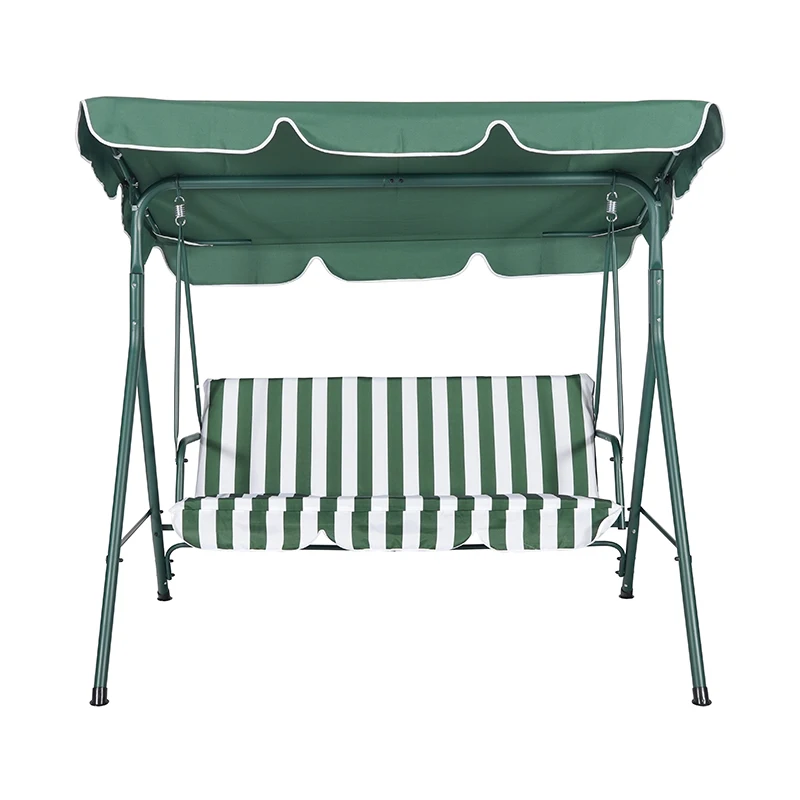 Hitree 3 места качели для патио с навесом металлические уличные взрослых