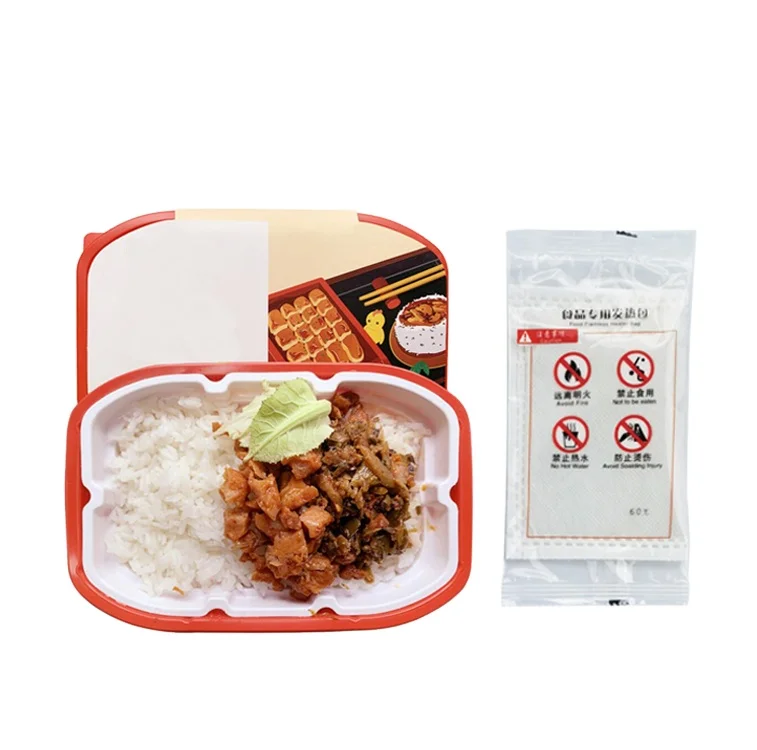 Easy take away hot pot food heating bag for camping cookware