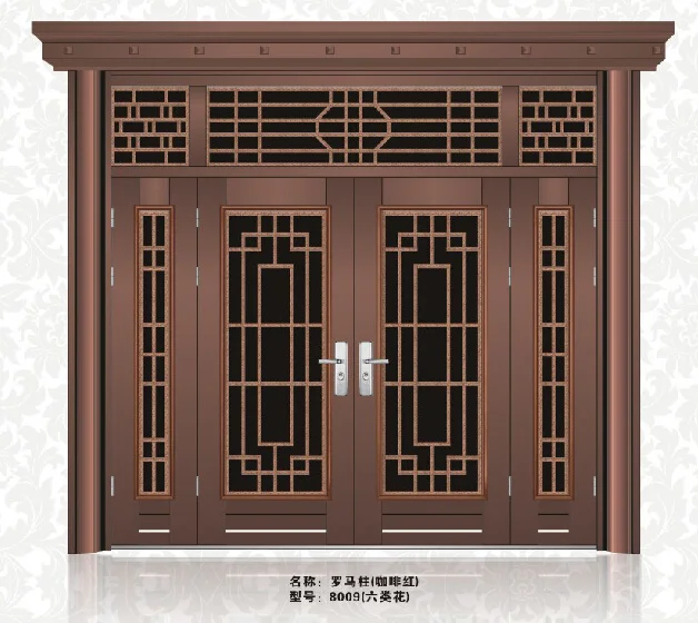 Металлическая алюминиевая раздвижная современная дверь из нержавеющей стали, Турецкая стальная дверь