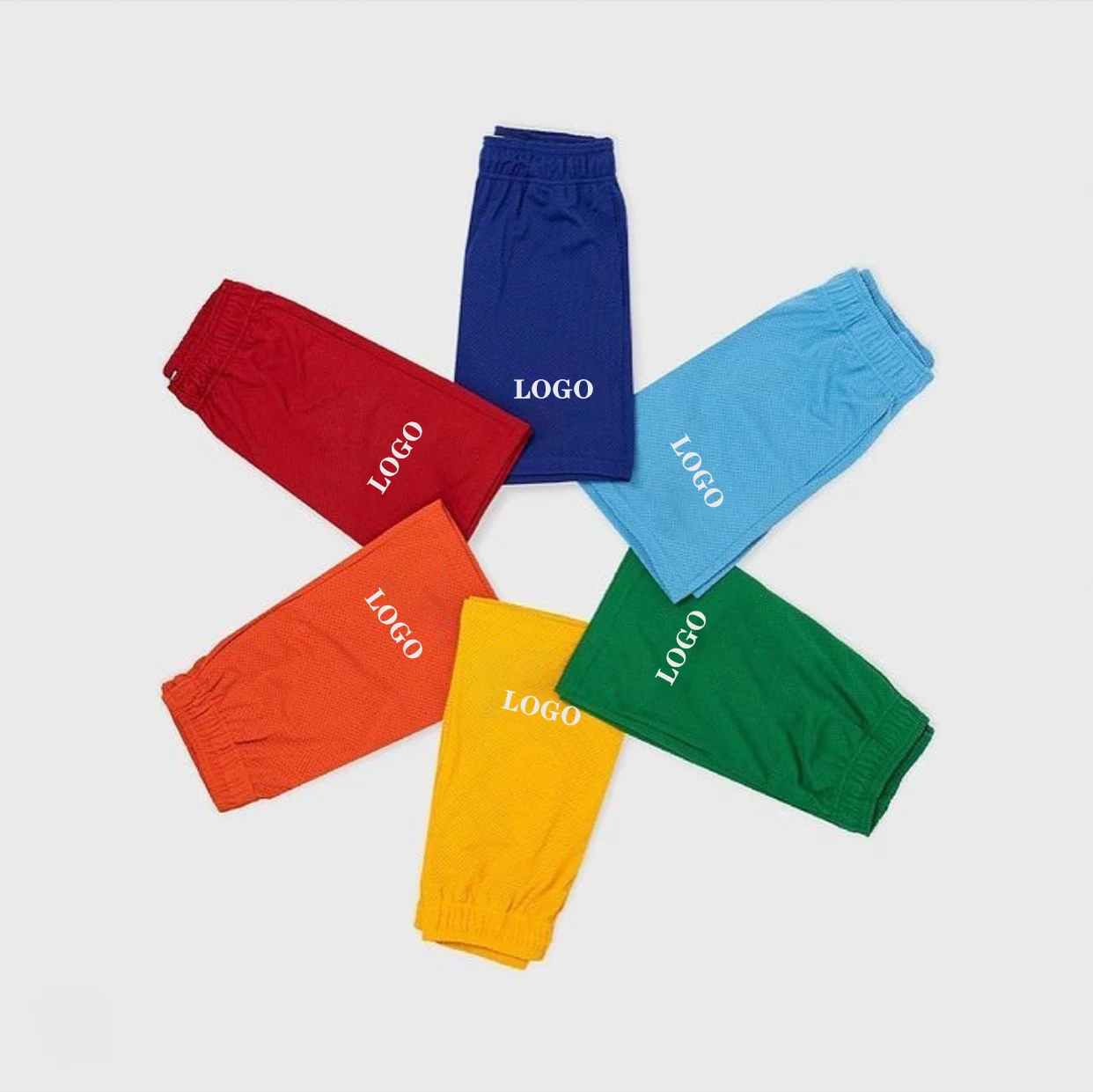 No MOQ Custom Logo Custom Mesh Shorts With Pockets Breathable Sublimation Screen Print Transfers Customize Mesh Shorts Men