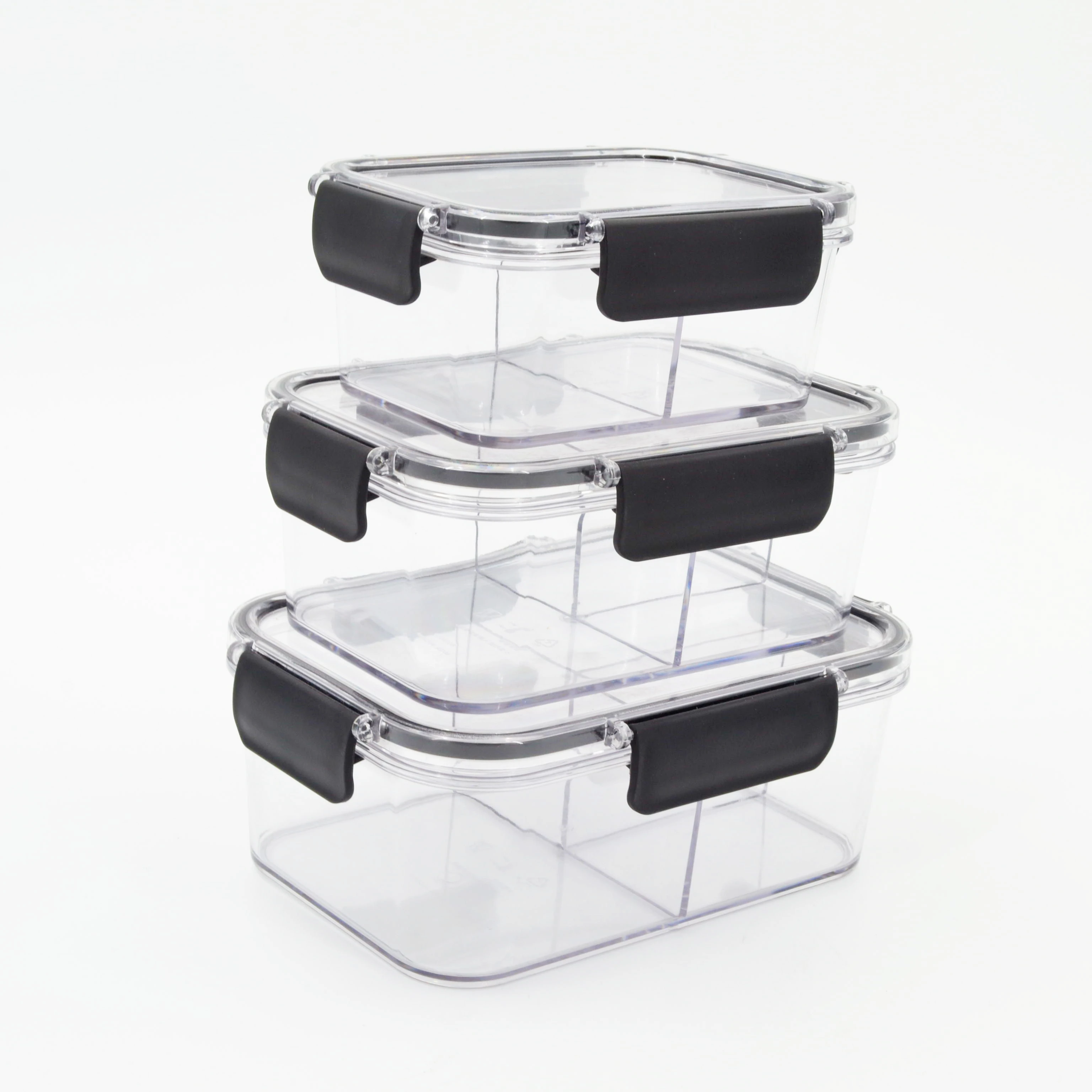 
New arrival tamper proof 1000 ml plastic square food container multi function storage box 