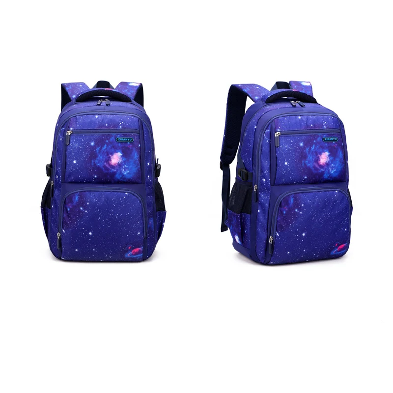 Large -capacity starry sky pattern bookbag is suitable for traveling schools to use backpacks