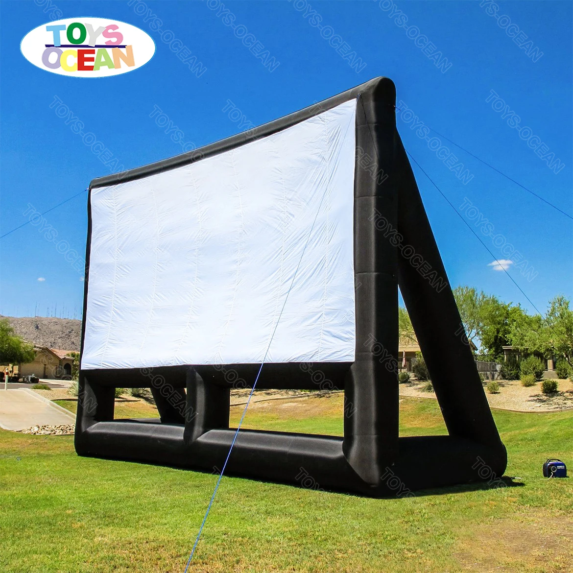 Factory wholesale TV projection tent advertising inflatable movie screen for sale