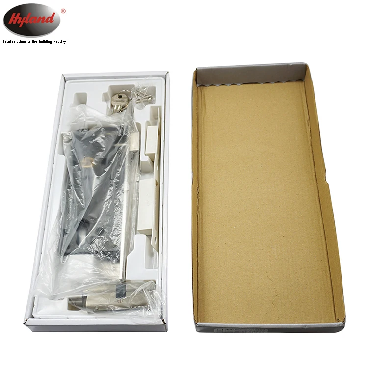 3 latches door mortise lock for entry, Hyland OEM LC85x50mm, Euro cylinder lock body