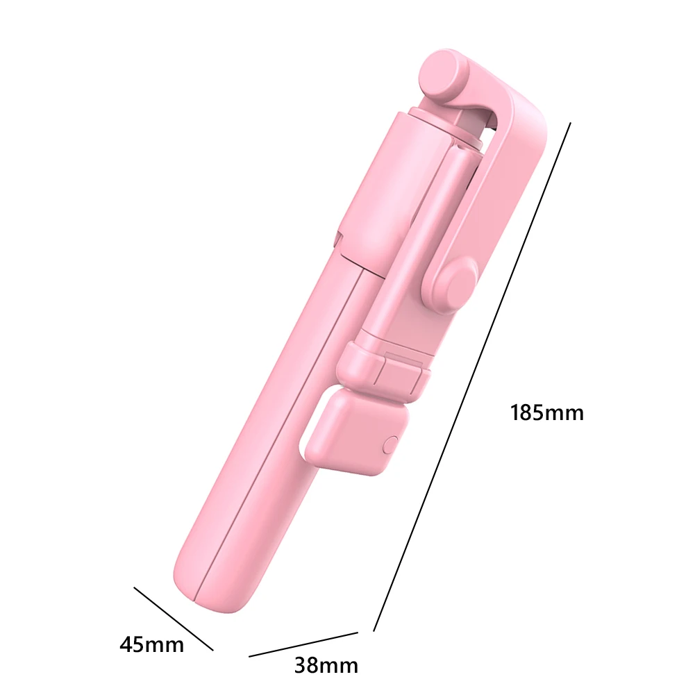 New Selfie Stick Tripod Wireless Remote Control Foldable Monopods 360 Rotation Phone Stand Holder with Light for IOS Android