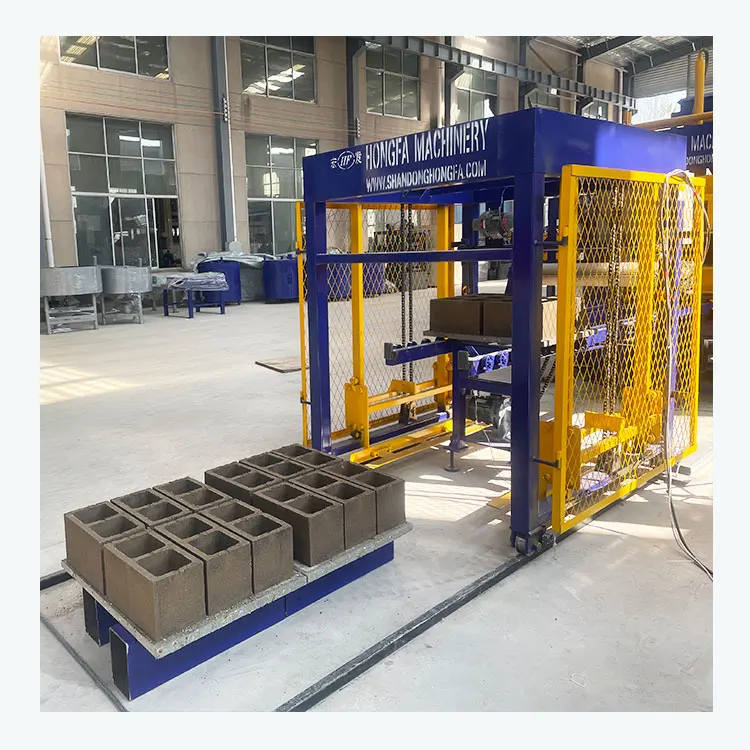 bricks making machine Hongfa QT6-15 concrete brick making machinery price construction machine