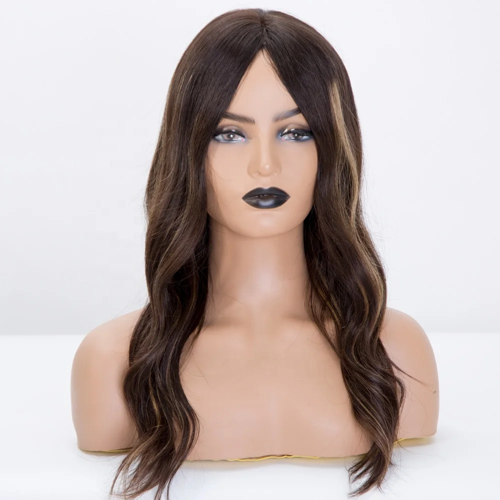 16 inch european natural hair monofilament wave wigs in stock cuticle aligned hair