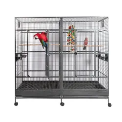 Factory customization wholesale bird cages parrot big bird cage breeding birds