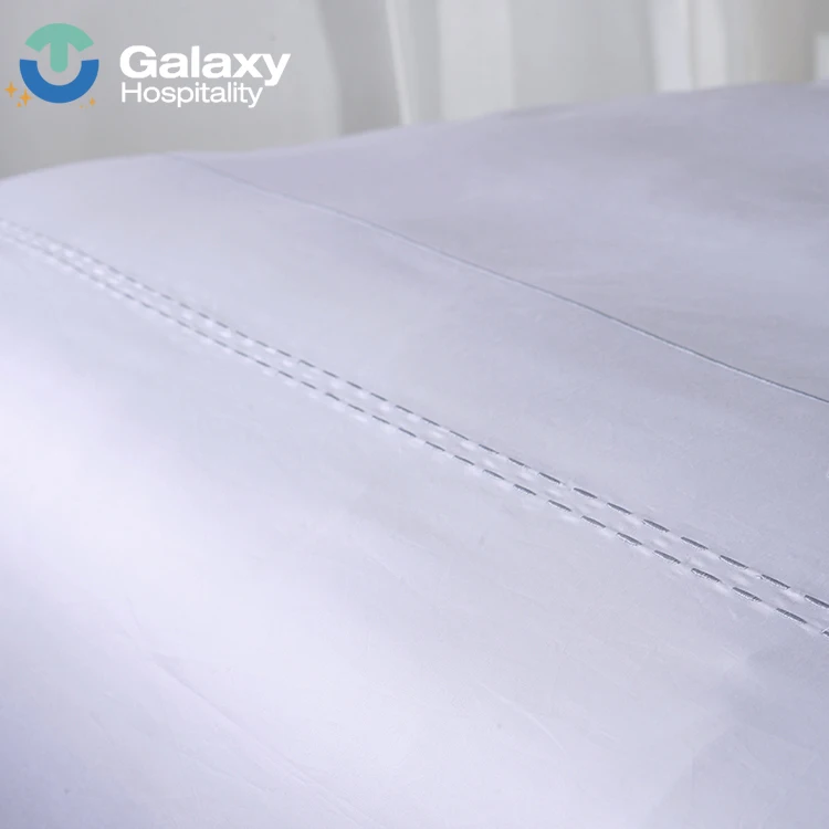 China Wholesale 100% Egyptian Cotton Hotel Bedding Set 400Tc White Hotel Linen Duvets And Bed Sheets