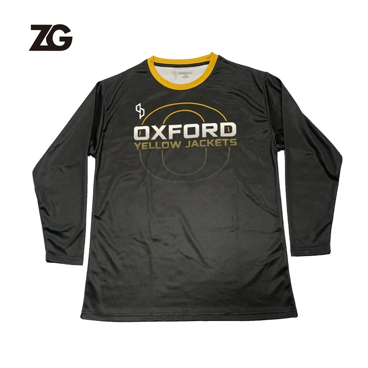 Customizable Sublimation Printing High Quality Long Sleeve Crewneck Training Basketball Shirt