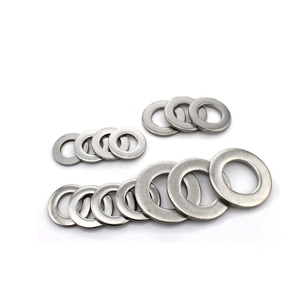 M16 M17 M18 M19 M20 A2 A4 SS304 SS316 Stainless Steel Round Flat Washer DIN125