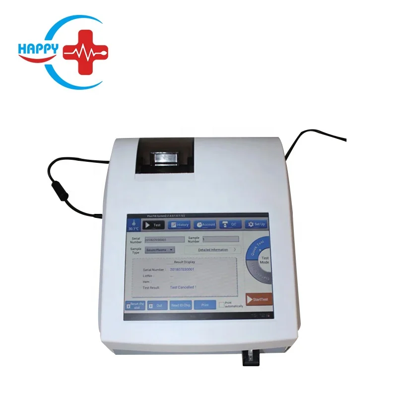 HC-B014E плюс сенсорный экран портативный флуоресценции иммуноферментного анализатора количественные анализатор для