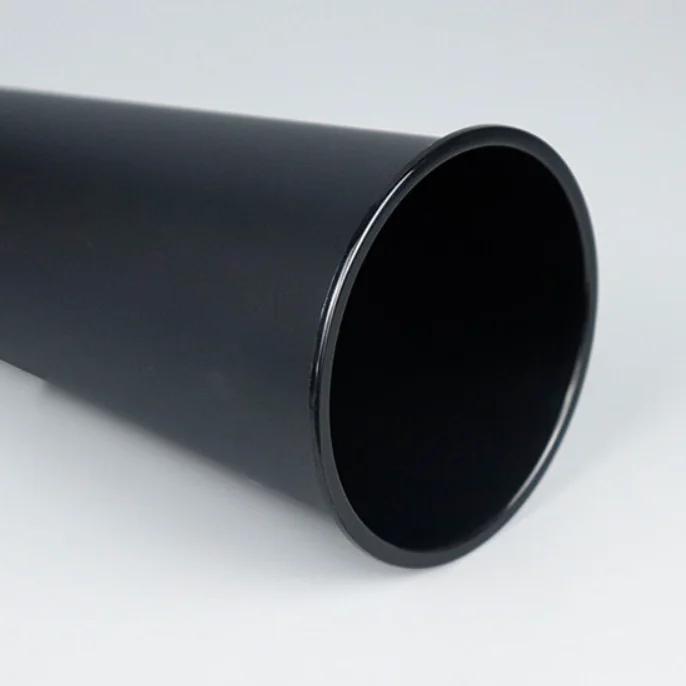 New design 520/700ml 90mm disposable black plastic cup with lids hard PP custom plastic cup for boba milktea juice