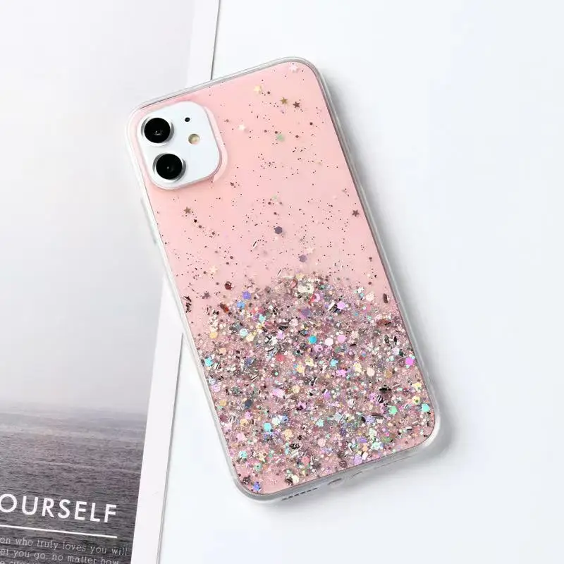 UNIMOR Drop shipping bling bling Luxury Glitter phone case accessories mobile shell case for iphone