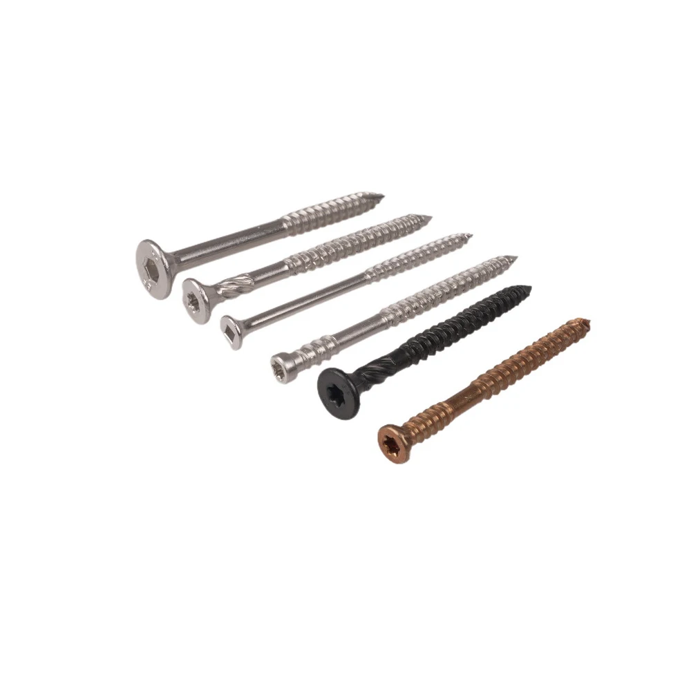 Custom Square Six-Lobe Driver Concrete Stainless Steel Pan Head Wood Screws Folding Chair Screws